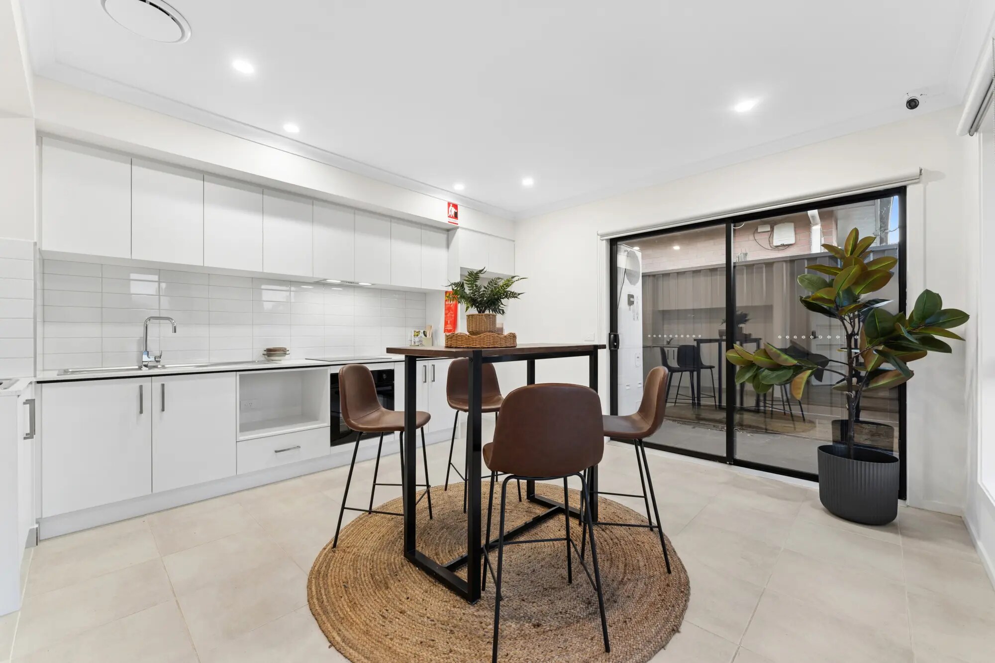Shared main kitchen and dining area
